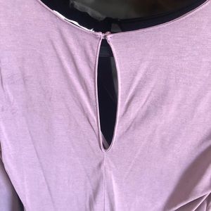 Long sleeve romper with V neckline